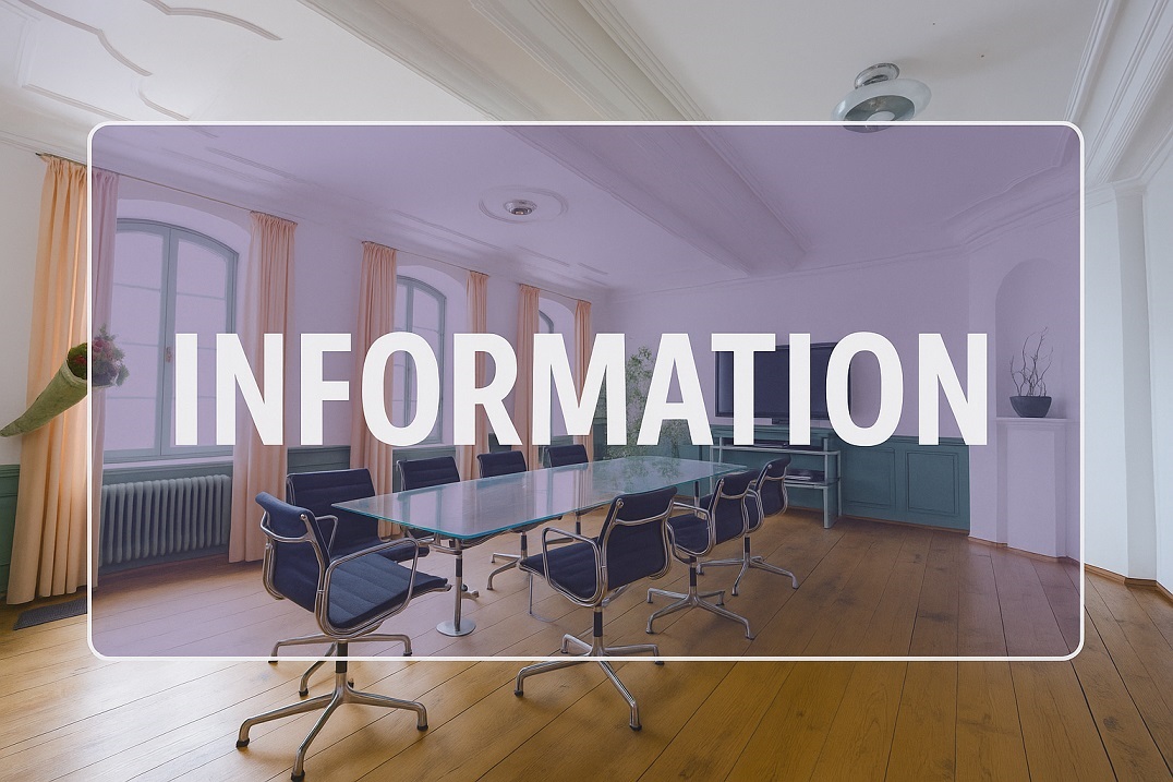 Konferenzraum mit Licht und Information